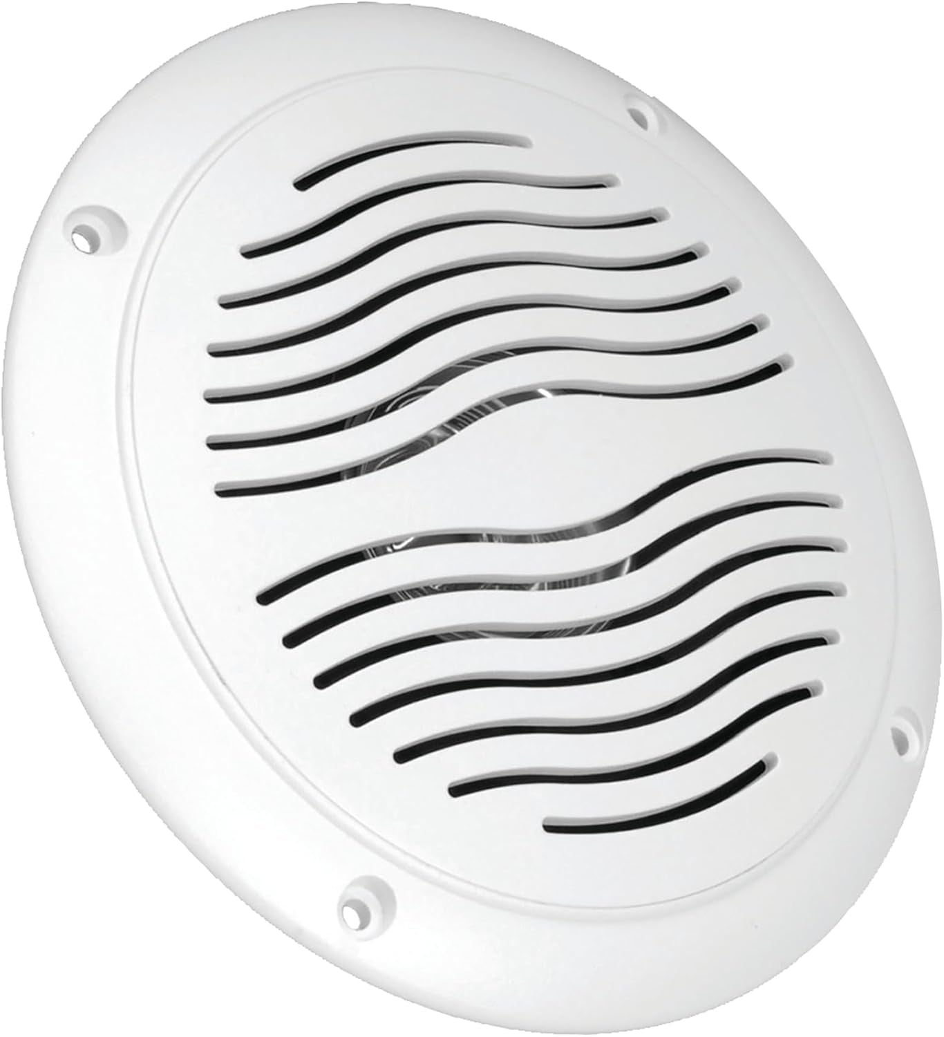 5-Inch Water Resistant Outdoor Speakers, Dual Cone, 25W Peak Power, Marine and RV Compatible (White)