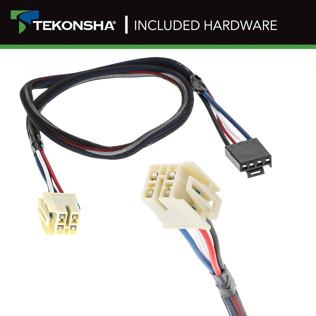 3016-P Trailer Brake Controller, Custom Brake Wiring Harness for Vehicle & Brake Control Ends, No Cutting or Splicing Required