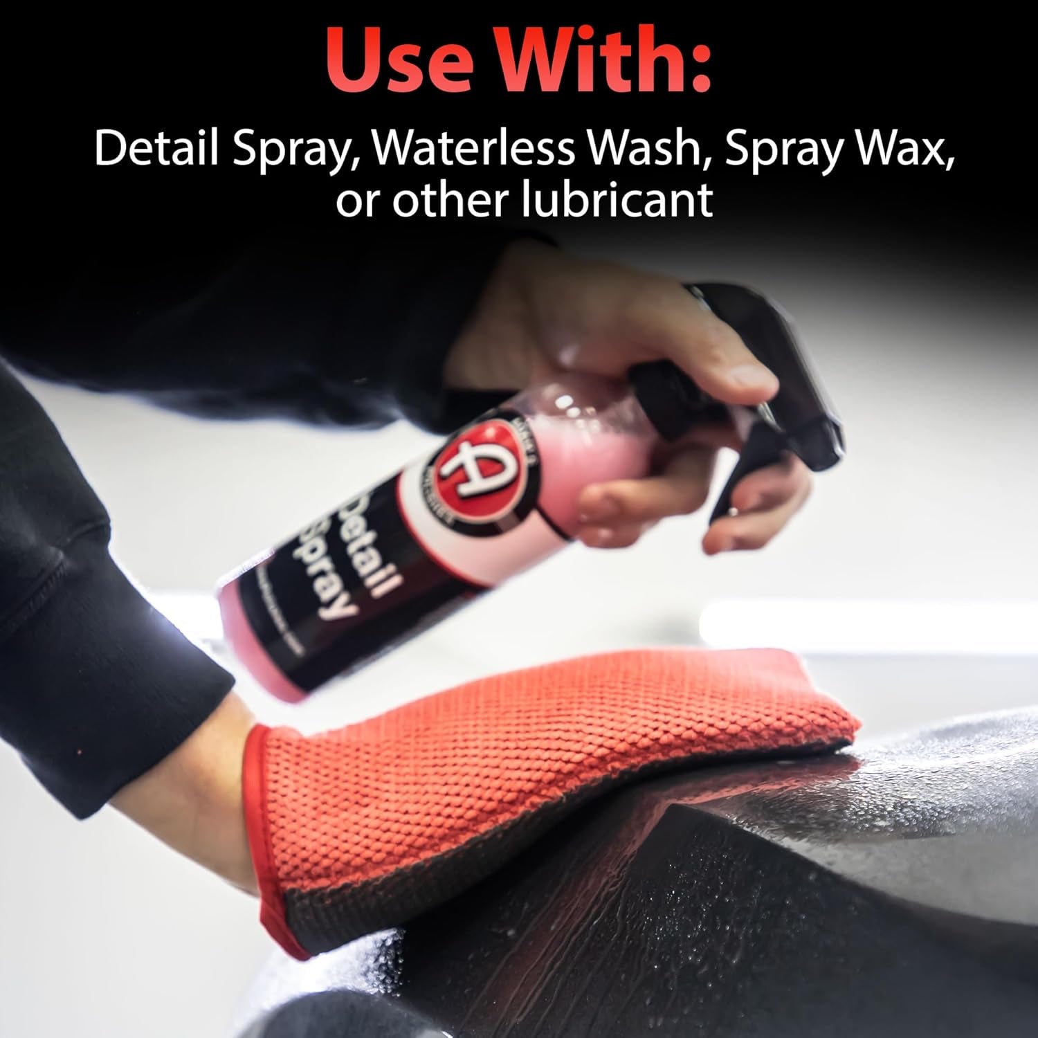 Clay Mitt - Medium Grade Clay Bar Infused Mitt | Car Detailing Glove Quickly Removes Debris from Your Paint, Glass, Wheels, & More
